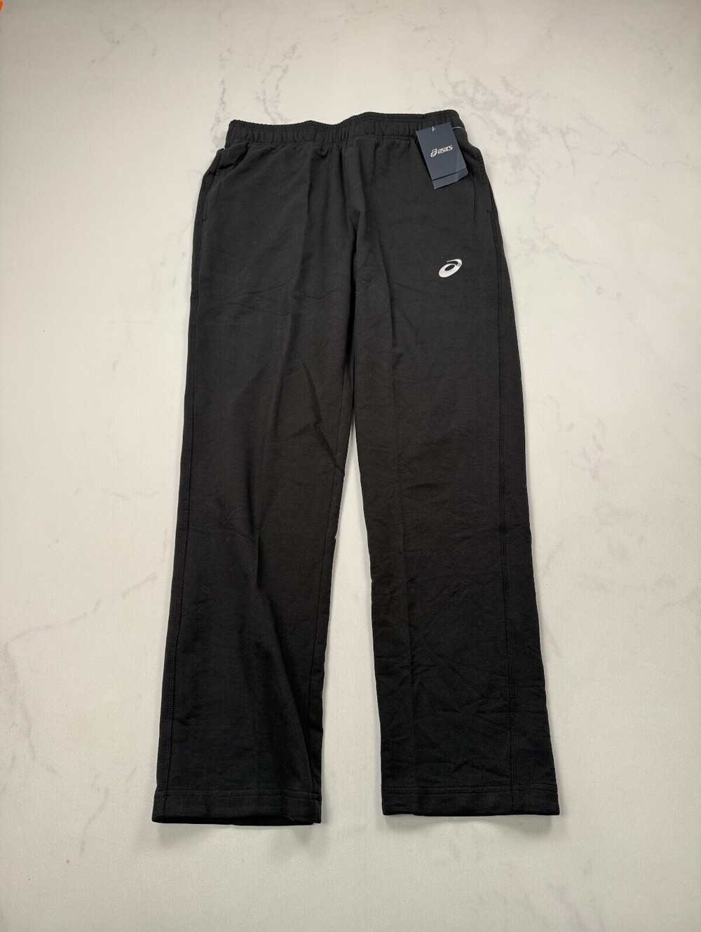 Asics Black Sweatpants 2000s Relaxed Cut - Womens L